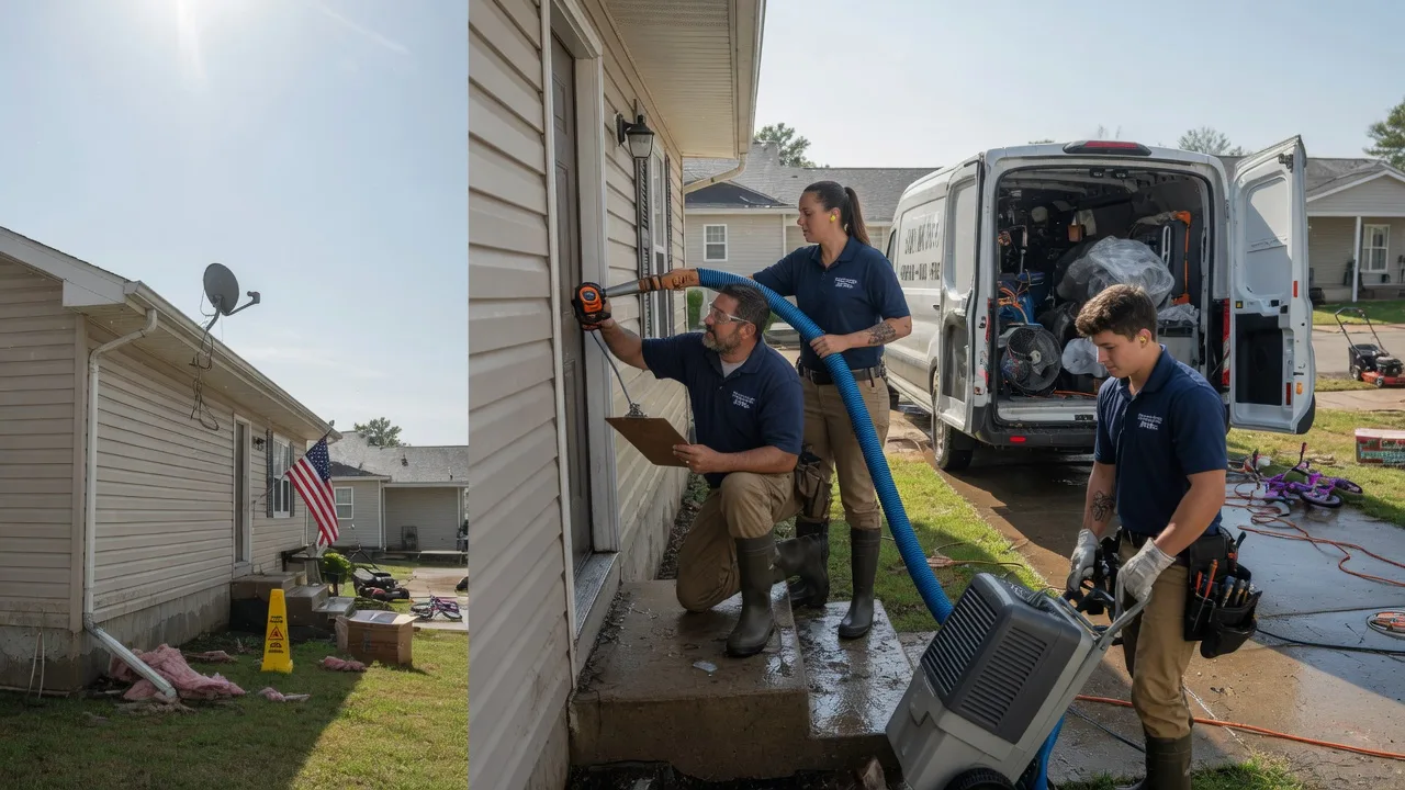 Ceiling Water Damage Restoration in Emington, IL near me